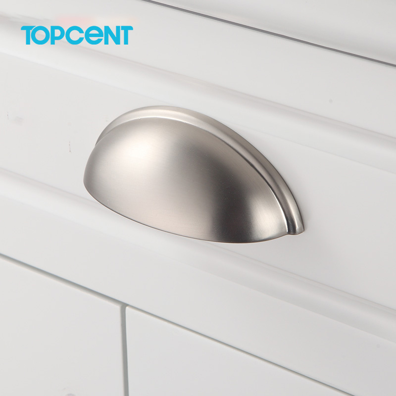 Topcent Furniture Shell Vintage Cabinet Pull Handles Cupboard Door Knobs Drawer Cup Pull Handle