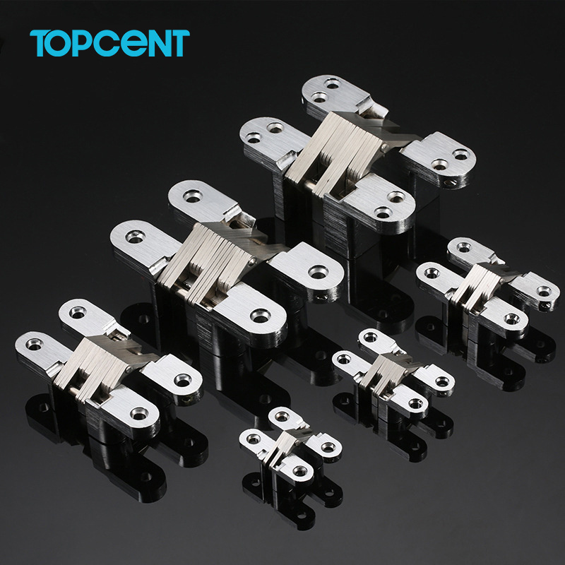 Topcent Hidden Hinges Invisible Loops Concealed Cross Door Hinge