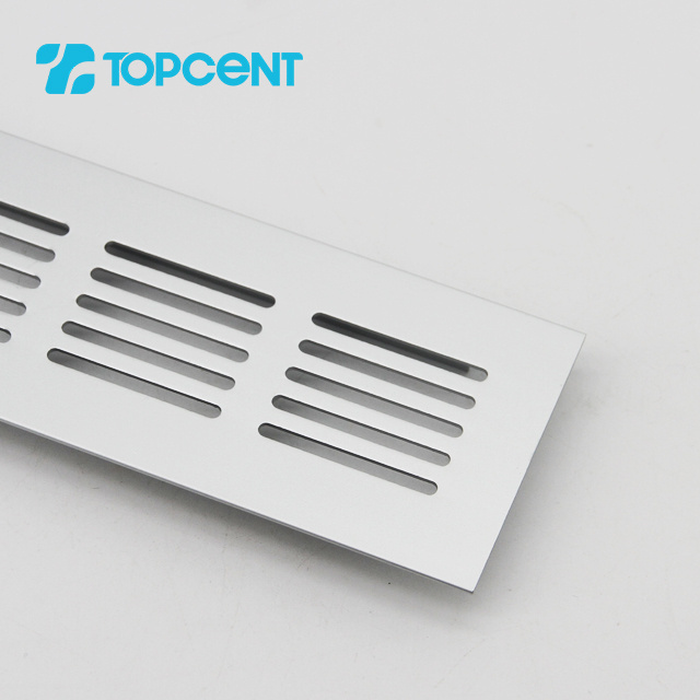 TOPCENT Accessories Aluminum Ventilation Air Vent Air Diffuser Grill Aluminium Louver Grill For Kitchen Cabinet