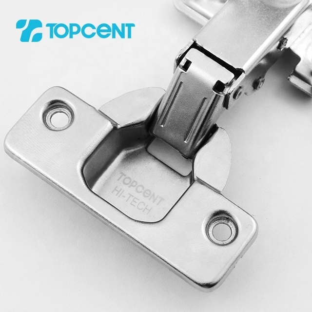 Topcent Cabinet Soft Close Hinge 35 mm Buffering Full Overlay Clip On Hydraulic Kitchen Hinge