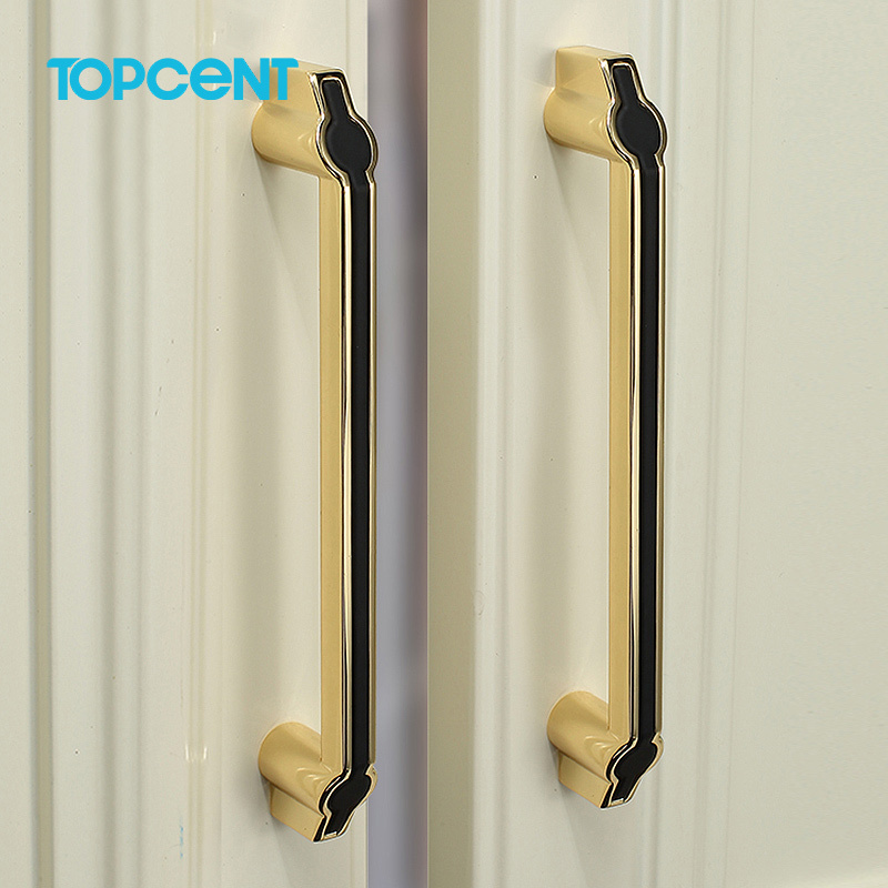 Topcent Furniture Handles Home Hardware Zinc Alloy Modern Cabinet Knob Pulls Drawer Door Handle