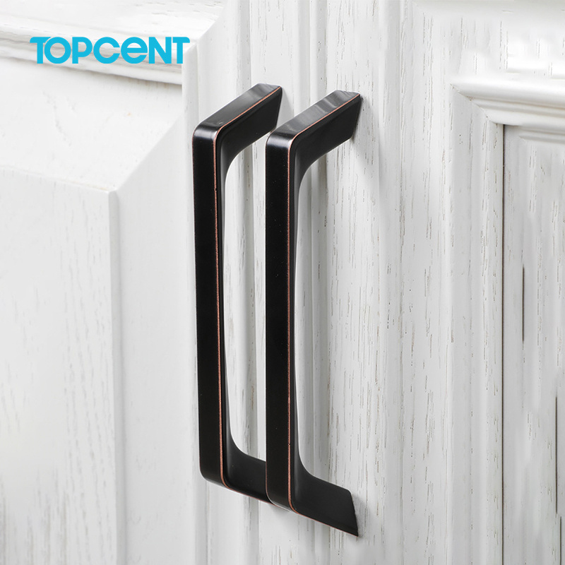 Topcent Luxury Kitchen Furniture Handle Cabinet Pull Door Knobs For Interior Doors