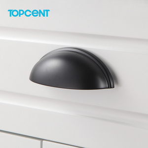 Topcent Furniture Shell Vintage Cabinet Pull Handles Cupboard Door Knobs Drawer Cup Pull Handle