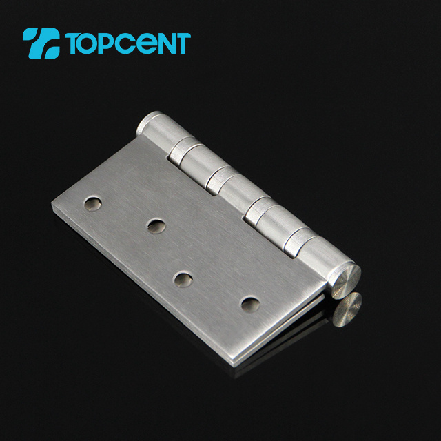 Topcent Furniture Accessories 5 Ball Bearing Stainless Steel Brushed Nickel Hinge Butt Door Hinge