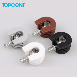 TOPCENT Furniture Wood Fastener Connecting Bolt Cam Plastic Shelf Rafix Cabinet Fitting