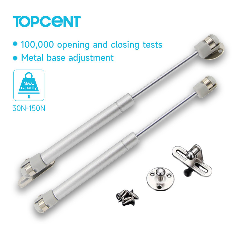 Topcent Gas Lift Supports Struts Shorks 100N Gas Spring Struts for Kitchen Cabinet Door and Wardrobe Door with Mounting Screws