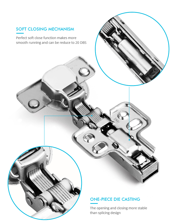 Topcent furniture 35mm cup soft closing hydraulic cabinet hinge for door bisagra para muebles