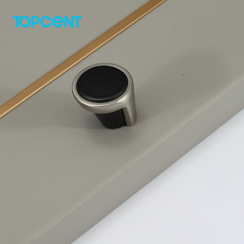 Topcent Furniture Handles Home Hardware Zinc Alloy Modern Cabinet Knob Pulls Drawer Door Handle