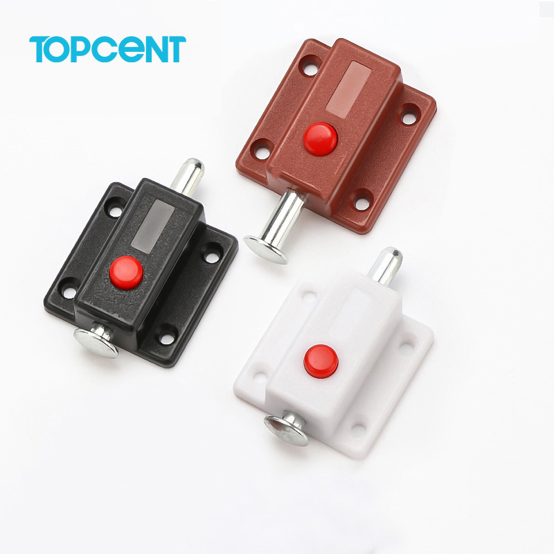 TOPCENT Furniture Plastic Push to Open Latch Lock Magnetic Catcher Door Damper Push Open Door Buffer