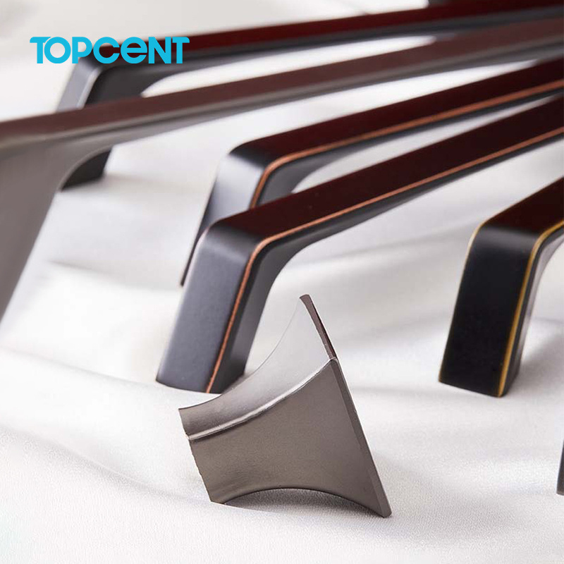 Topcent Luxury Kitchen Furniture Handle Cabinet Pull Door Knobs For Interior Doors