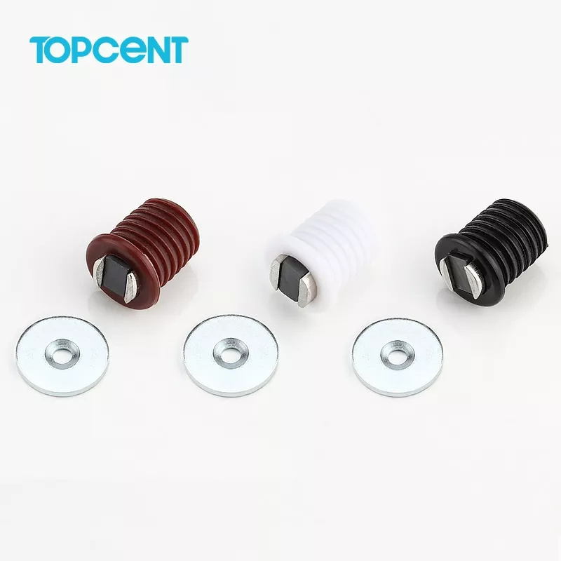 TOPCENT Furniture Cabinet Door Catch Plastic Magnetic Catch Push to Open Magnetic Door Catch