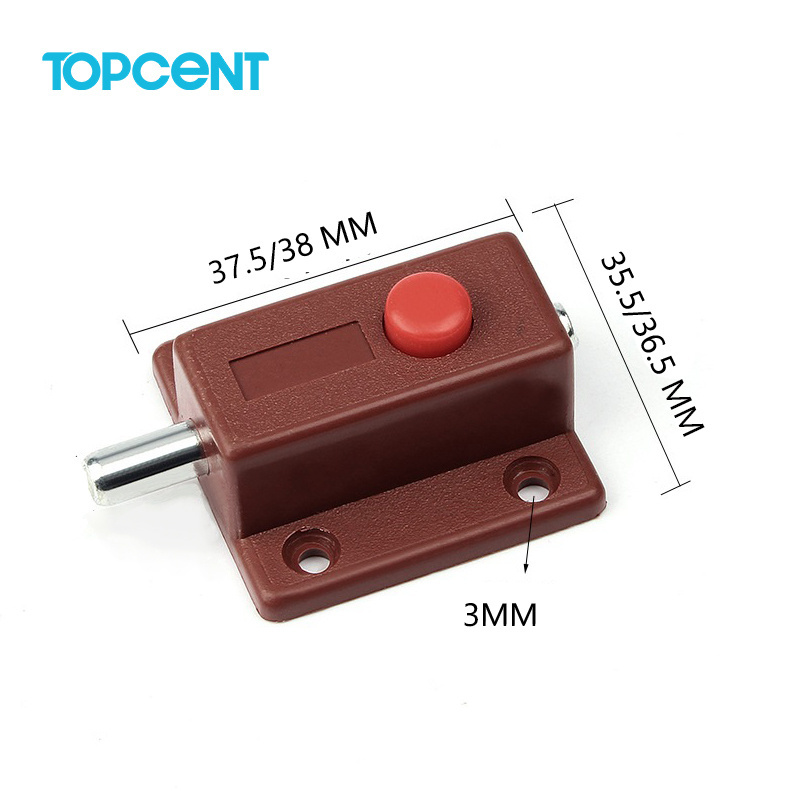 TOPCENT Furniture Plastic Push to Open Latch Lock Magnetic Catcher Door Damper Push Open Door Buffer