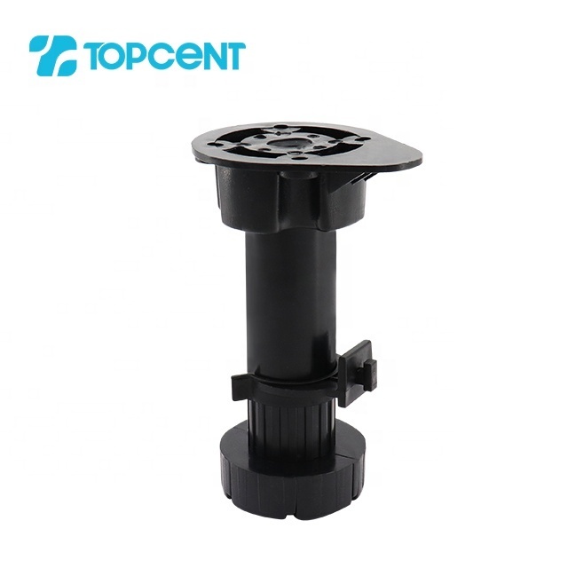 TOPCENT furniture fittings ABS/PP kitchen legs plastic adjustable leveling furniture feet