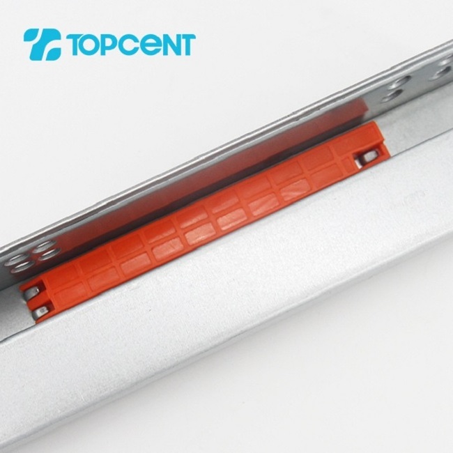 Topcent 3 Fold Damper Basket Drawers Channel Furniture Full Extension Telescopic Rails Soft Close Undermount Drawer Slide