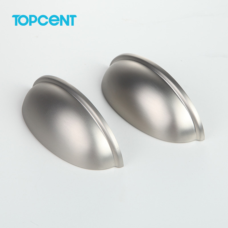 Topcent Furniture Shell Vintage Cabinet Pull Handles Cupboard Door Knobs Drawer Cup Pull Handle