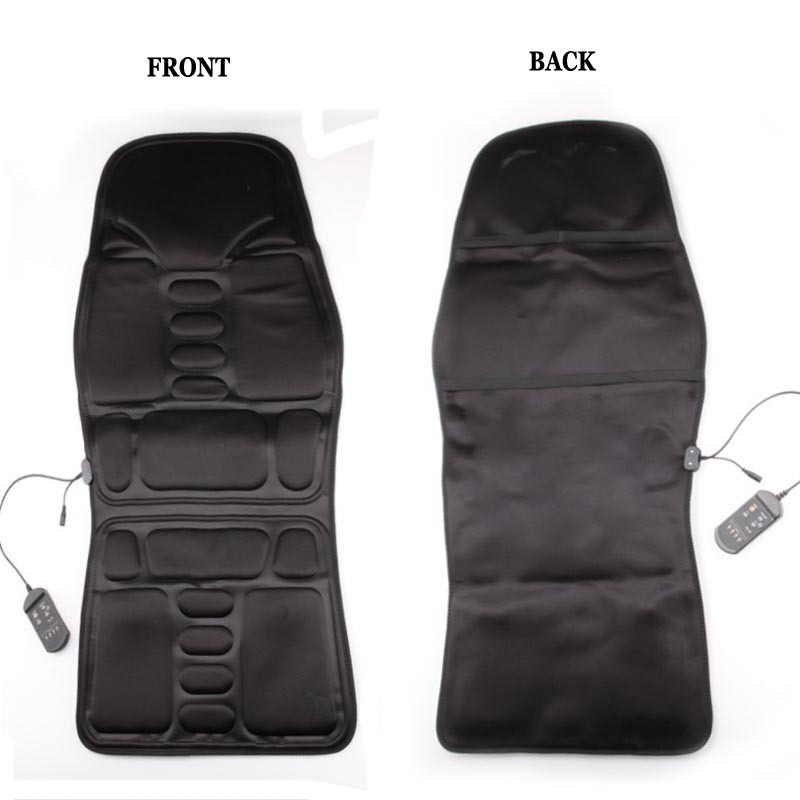 Portable Massager Chair Electric Heated Vibrating Seat Back Neck For Car Home Office Cushion Mattress Pain Relief