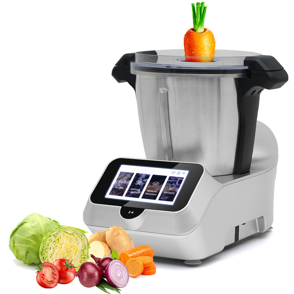 Cooking food Smart Multifunctional Food Processor,WiFi Built-In,All in 1,Blending,Steaming,Weighing,Mixing,Robot de cocina