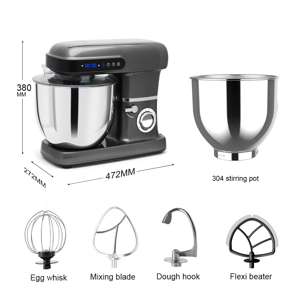 Household Stand Mixer High power capacity 2200W 10L Cake Bread Dough Mixer Planetary Electric Home Kitchen Appliance Food Mixer