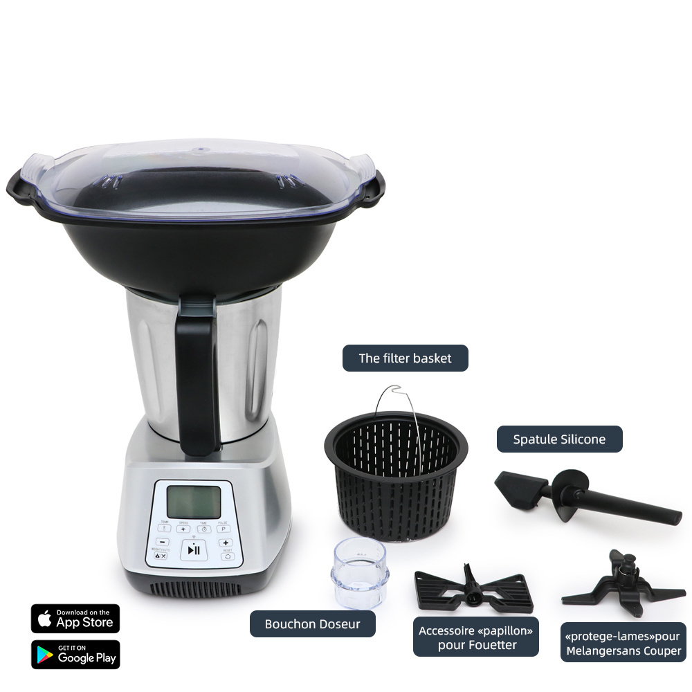 Factory Wholesale Thermo Cooker Food Processor and mixer combined Smart Multifunction Thermo Cooker With Wifi blender