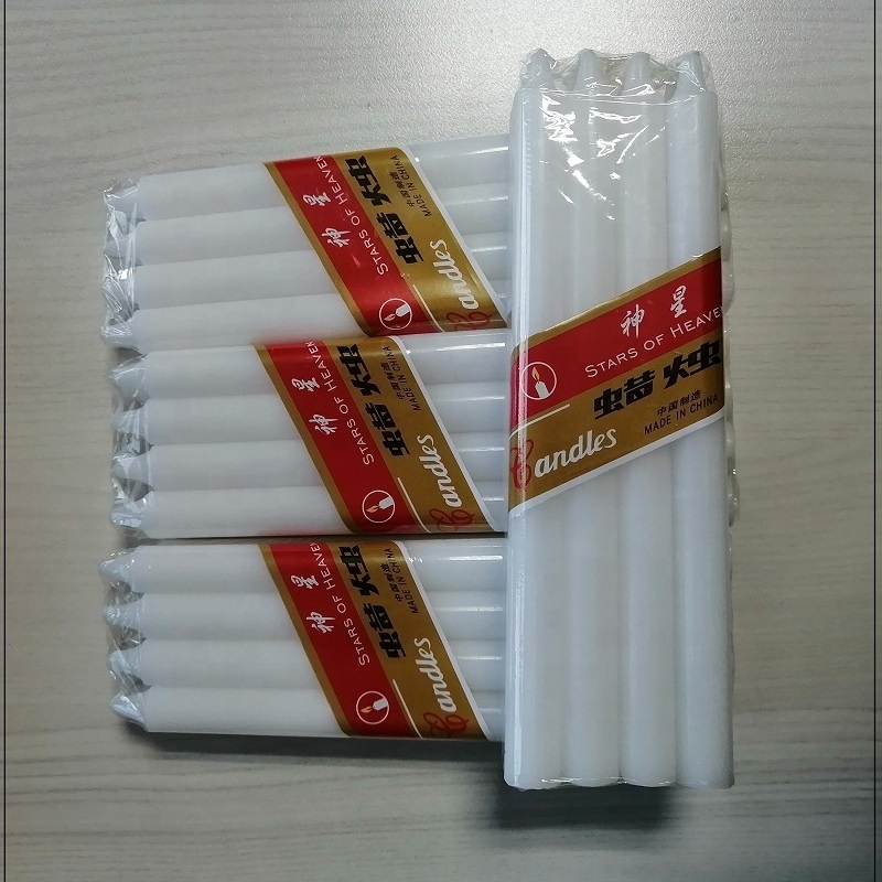 Paraffin wax catholic religious light stick white color vigil candles with candle factory price