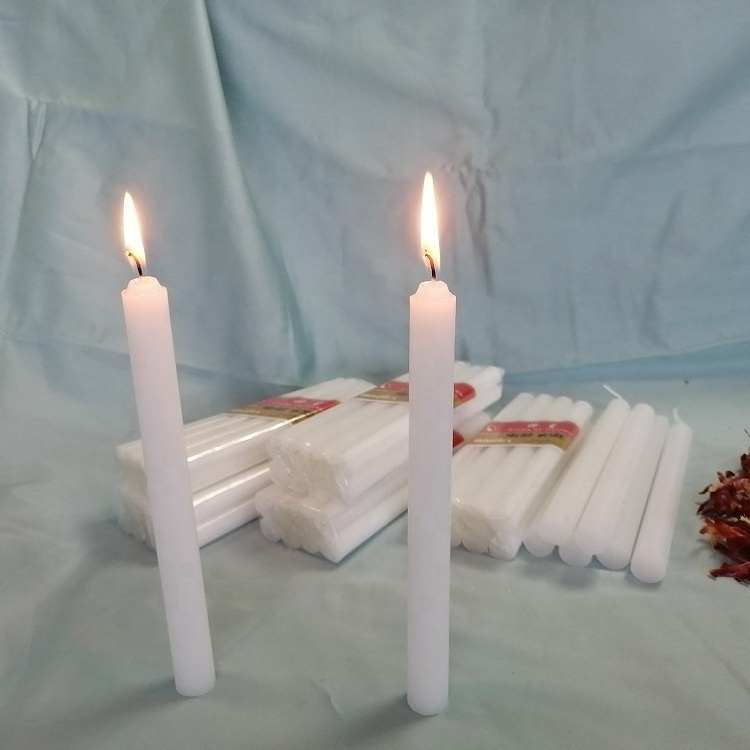 Topchina Wholesale Stars of Heaven Brand pure paraffin wax religious white velas stick pillar candle Hot Sale in Africa