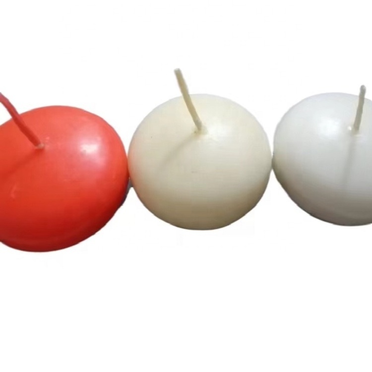 Hot sale real wax water activated floating candles for wedding decoration centerpiece candle holders