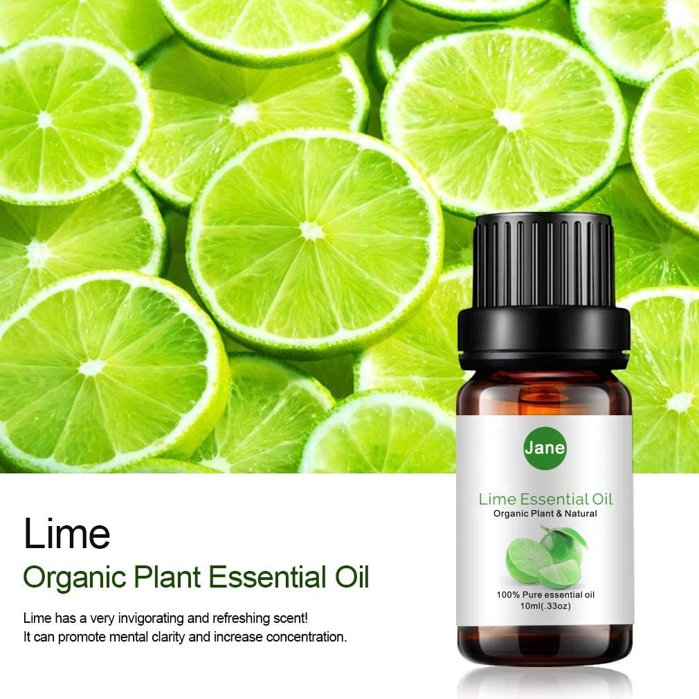 Lime Essential Oil, 100% Pure Organic Natural Aroma Lime Oil for Diffuser, Massage, Yoga, Meditation, Bath, Skin Care