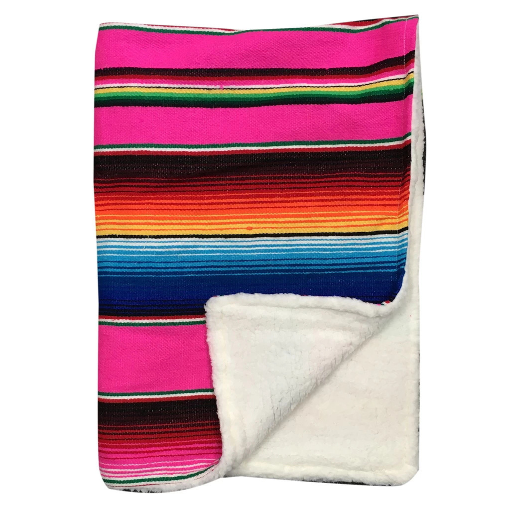 wholesale  baby mexican style blanket with fleece in bulk