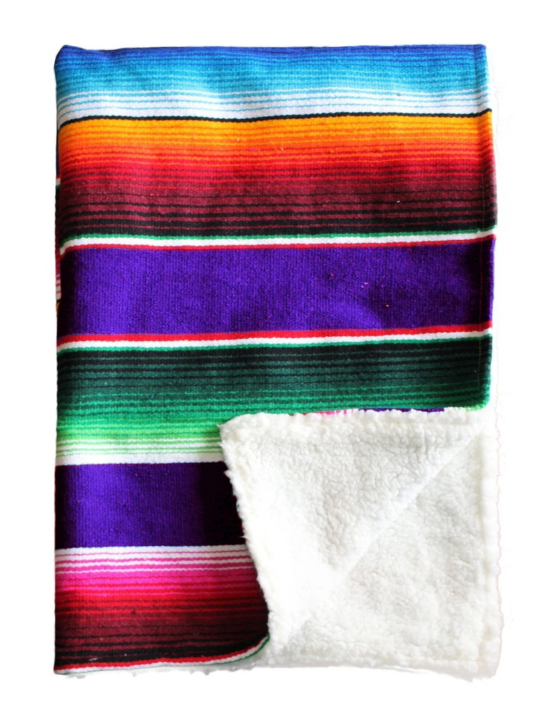 wholesale  baby mexican style blanket with fleece in bulk