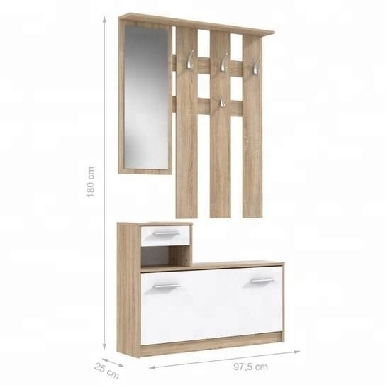 Modern Gorgeous multi-functional shoes cabinet with mirror