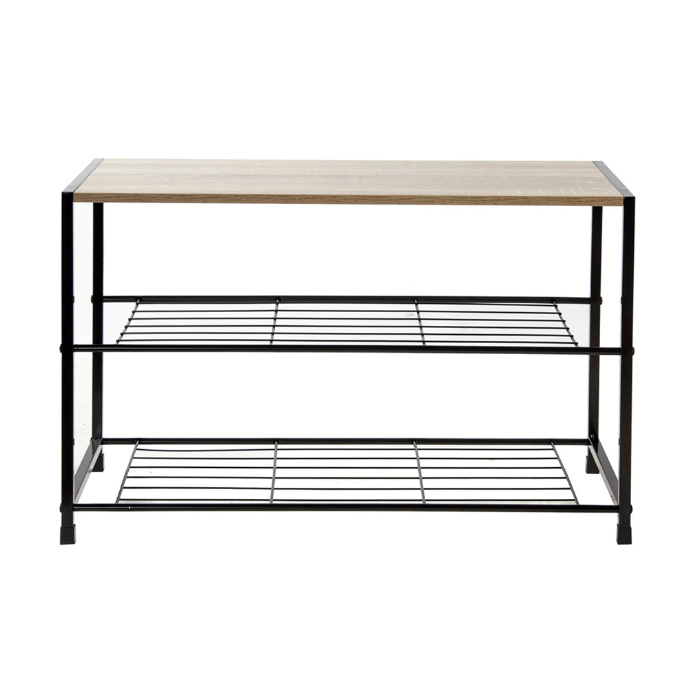 Two Tier Shoe Rack Can Be Used As A Table And A Shelf Designs Simple Shoe Display Racks