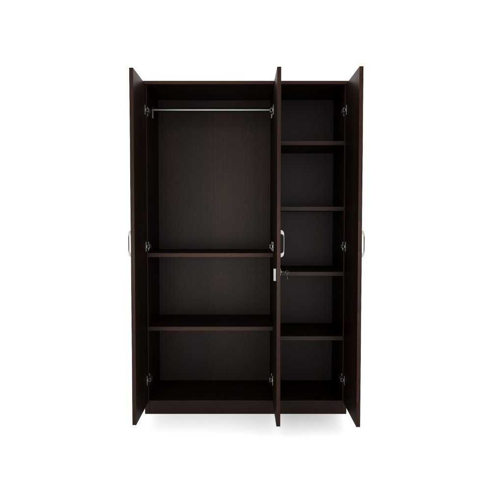 High Quality Modern Wooden Furniture for Bedroom Living Room Contemporary Modern Wardrobe Closet 3 Door Wardrobe Without Mirror