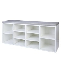 High Quality New Design Wooden Shoe Cabinet Shoe Storage Bench Rack