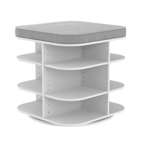 High Quality Space Saving Home Simple Rotating Shoe Rack Multi-layer Storage Shoe Bench For Entry Room Furniture