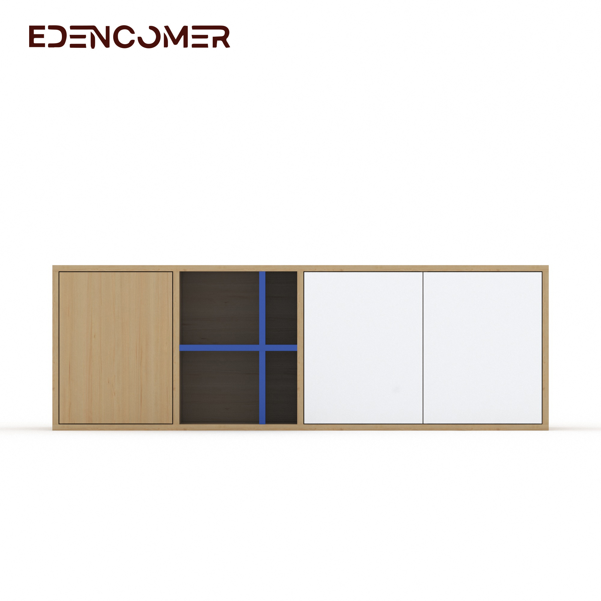 Edencomer Modern Design Fashion Style High Quality Huge Storage Space Wooden TV Stand for Living Room