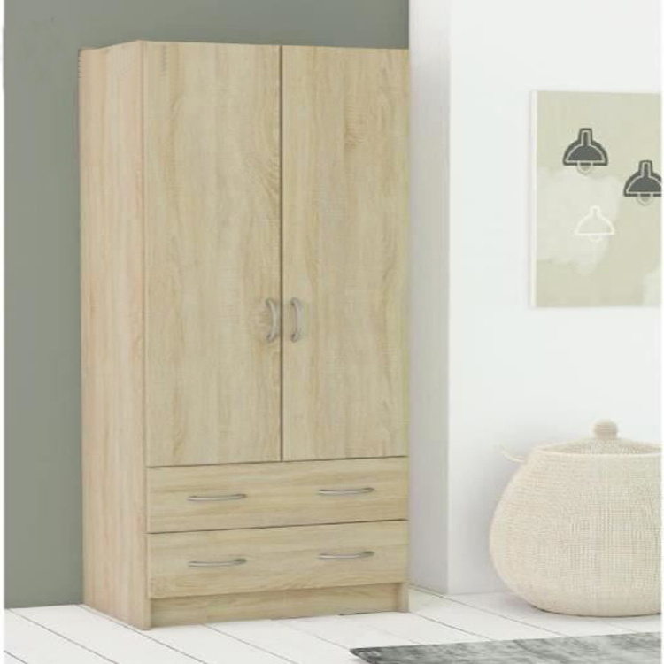 ZKL085 Accept Custom 2 Door Wardrobe with Drawers