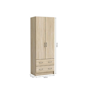 ZKL085 Accept Custom 2 Door Wardrobe with Drawers