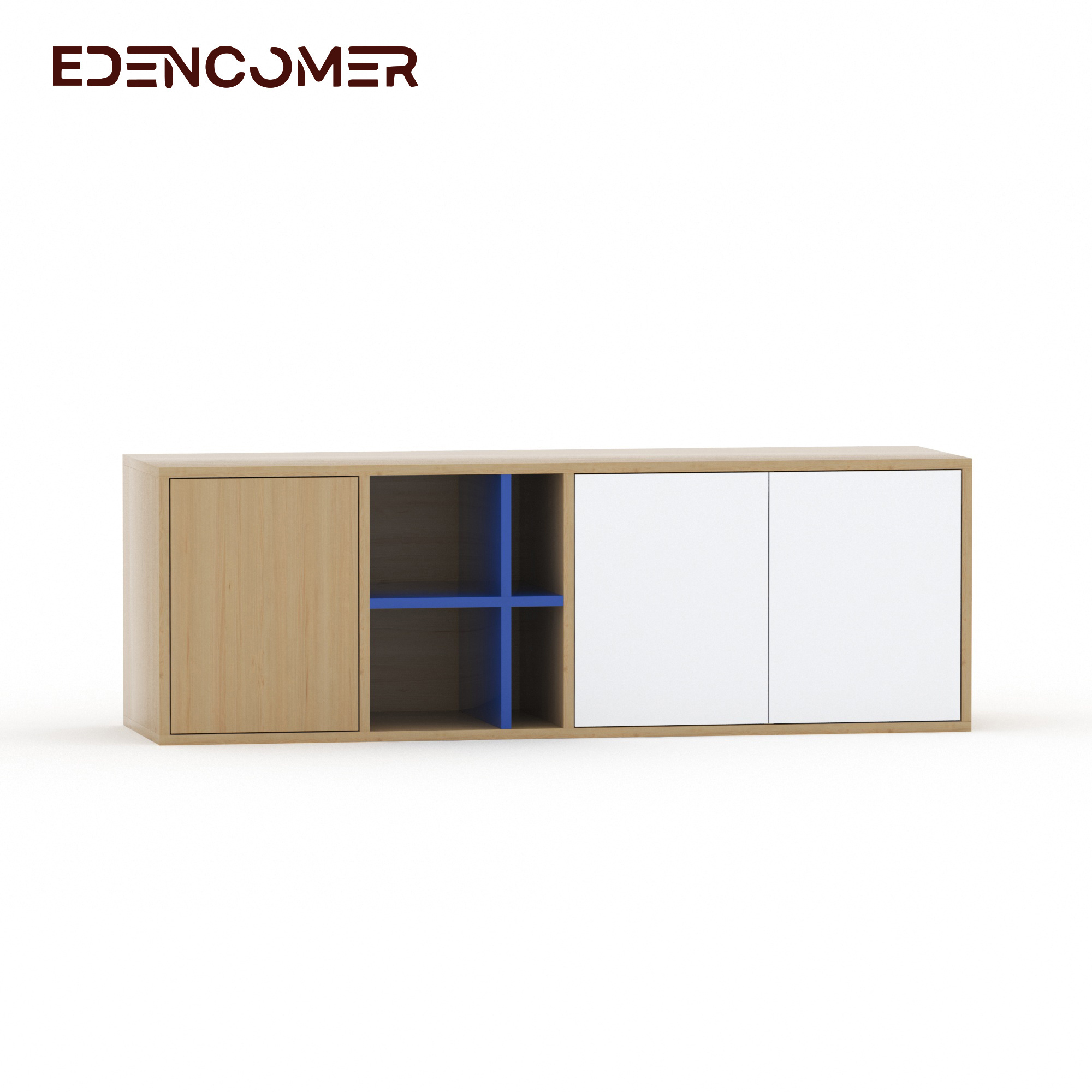 Edencomer Modern Design Fashion Style High Quality Huge Storage Space Wooden TV Stand for Living Room