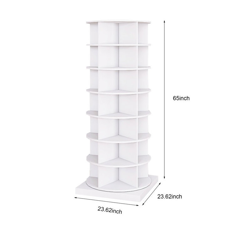 Space Saving Design Wooden Modern Manufacture Wholesale Tall Storage Rotation Shoe Rack Cabinet for home