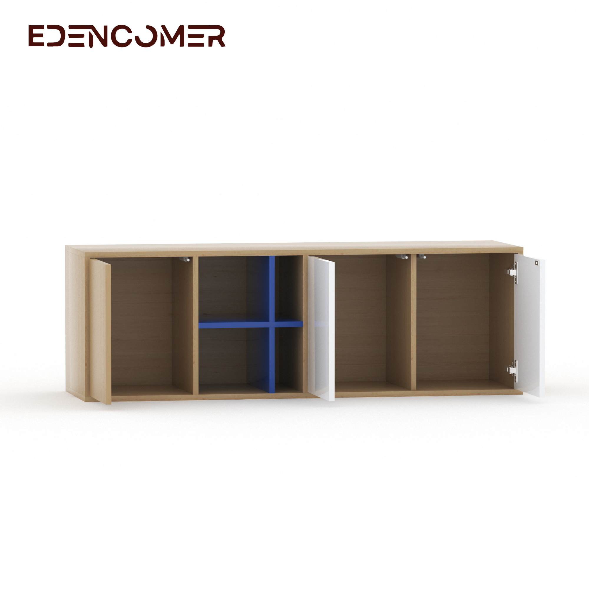 Edencomer Modern Design Fashion Style High Quality Huge Storage Space Wooden TV Stand for Living Room