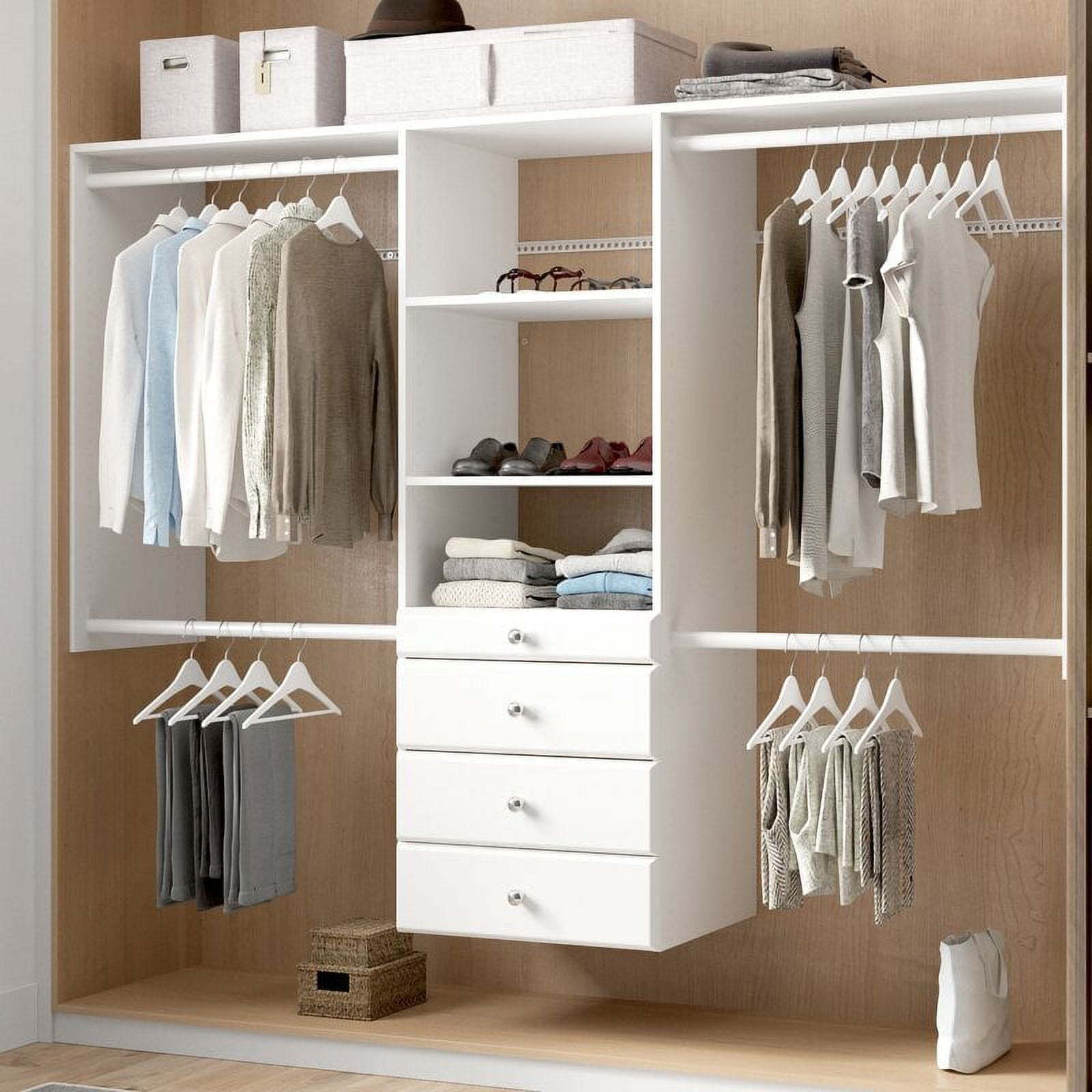 Modern Design Wall Mounted Wooden Corner Closets Para Habitacion with Adjustable Shelves for bedroom room