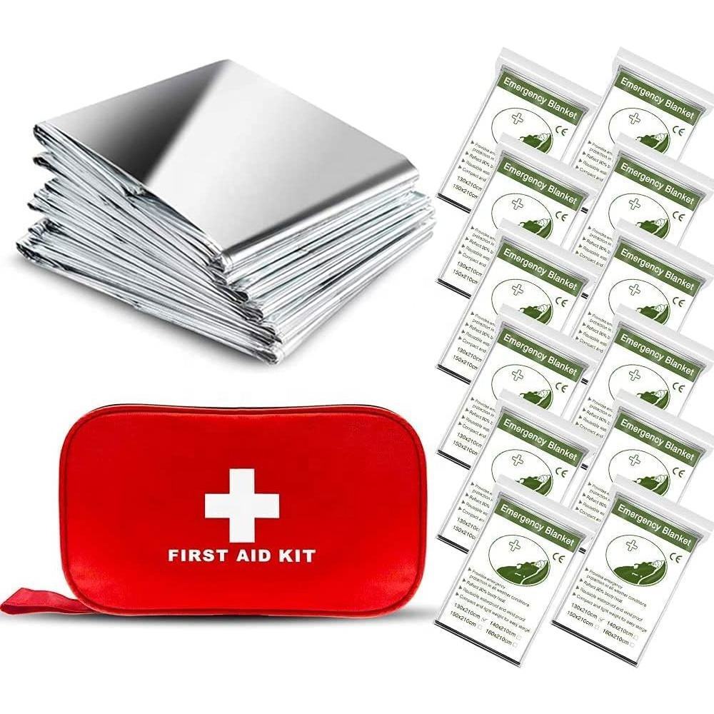 Wholesale Camping Lightweight Mylar Emergency Thermal Survive Foil Heating Blanket Survival For Outdoor Hiking