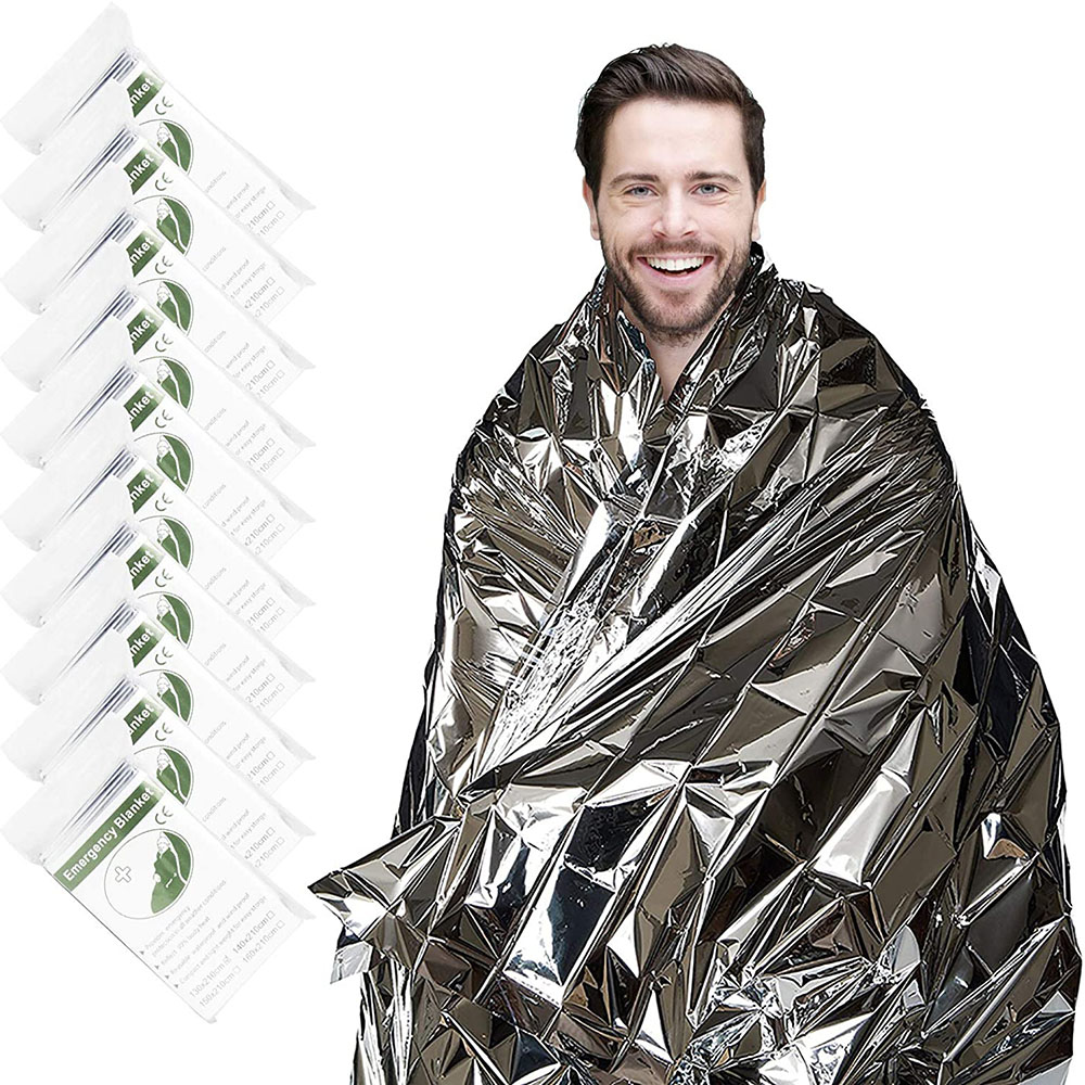 Wholesale Camping Lightweight Mylar Emergency Thermal Survive Foil Heating Blanket Survival For Outdoor Hiking