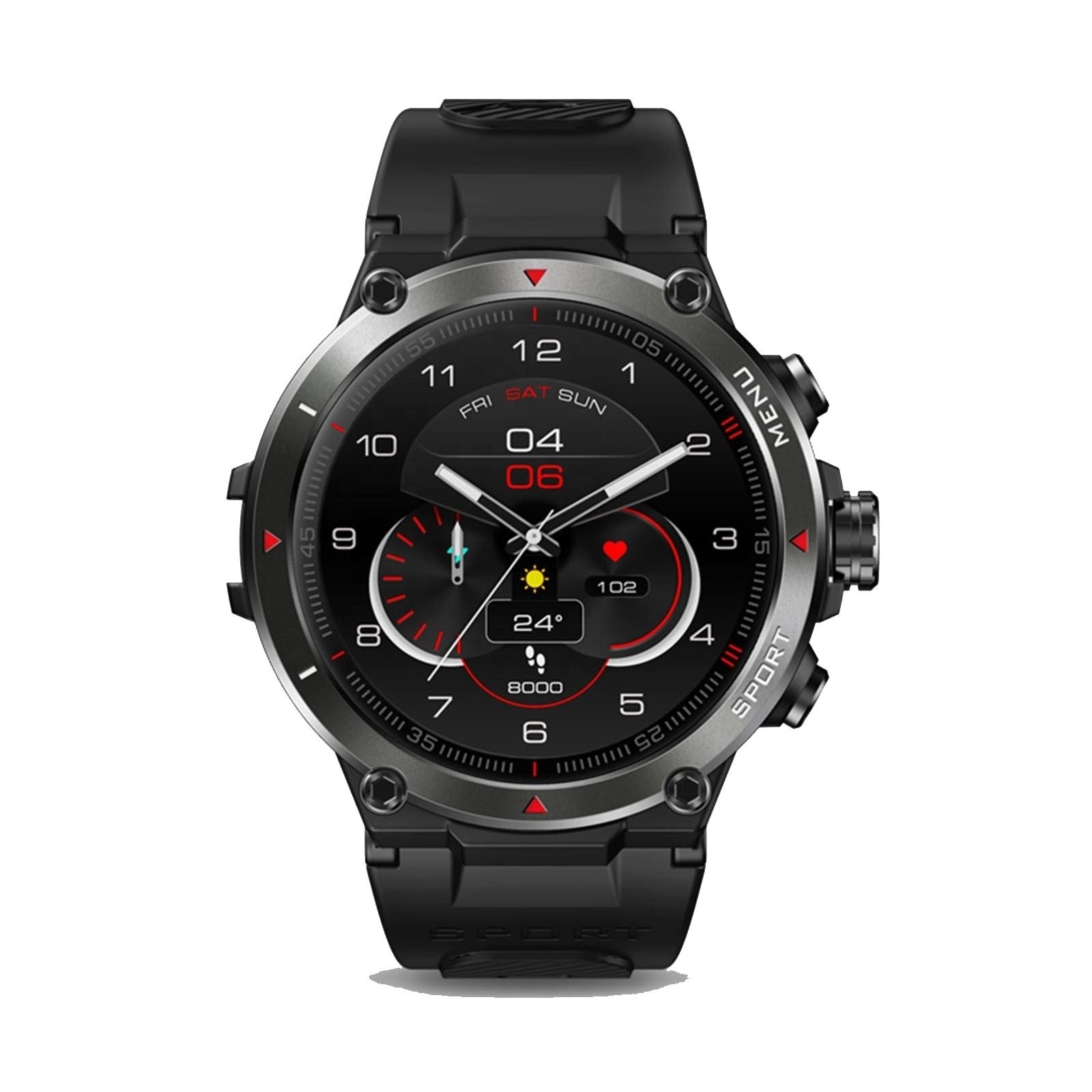 Zeblaze Stratos 2 AMOLED Display 24h Health Monitor Smartwatch Long Battery Life GPS digital smart watch