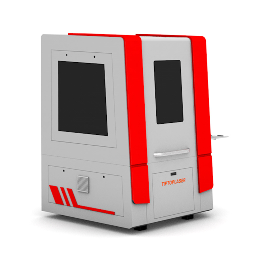 Enclosed Door 3030 Fiber Laser Cutting Machine for Gold Silver Sheet Metal Cutting Head High Precision