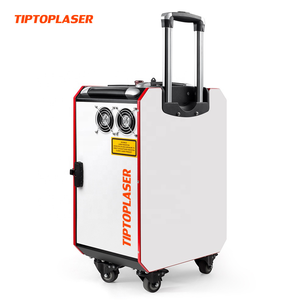 TIPTOPLASER 100W 200W Pulse Laser Cleaning Machine Car Refurbishment Cleaning Mold Cleaning not Damage rust paint removal laser