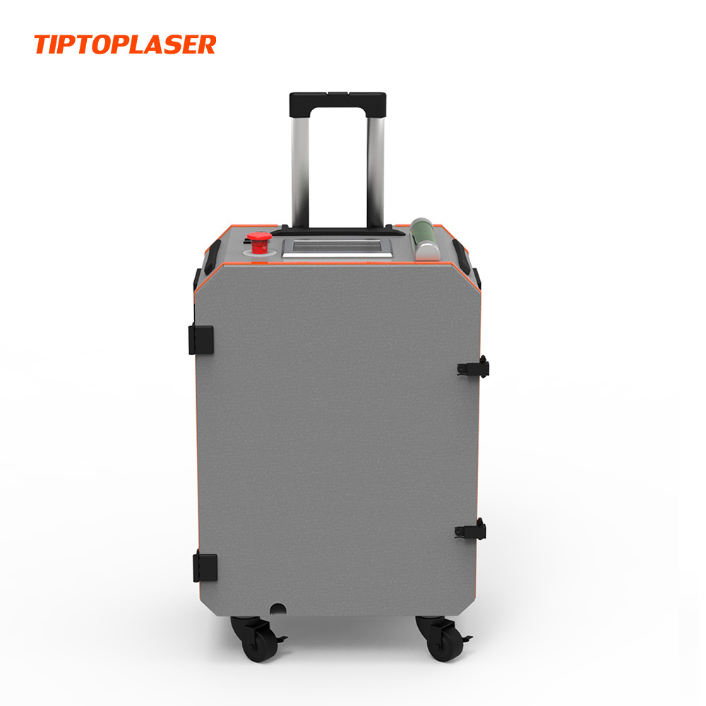 TIPTOPLASER 100W 200W Pulse Laser Cleaning Machine Car Refurbishment Cleaning Mold Cleaning not Damage rust paint removal laser