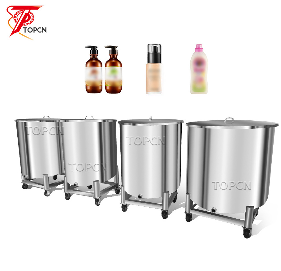 Movable 100 500 Liter Milk Vegetable Edible Cooking Olive Oil Cosmetic Perfume Liquid Stainless Steel Water Storage Tanks Price