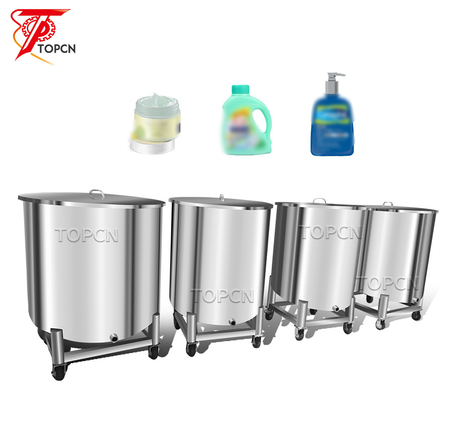 Movable 100 500 Liter Milk Vegetable Edible Cooking Olive Oil Cosmetic Perfume Liquid Stainless Steel Water Storage Tanks Price