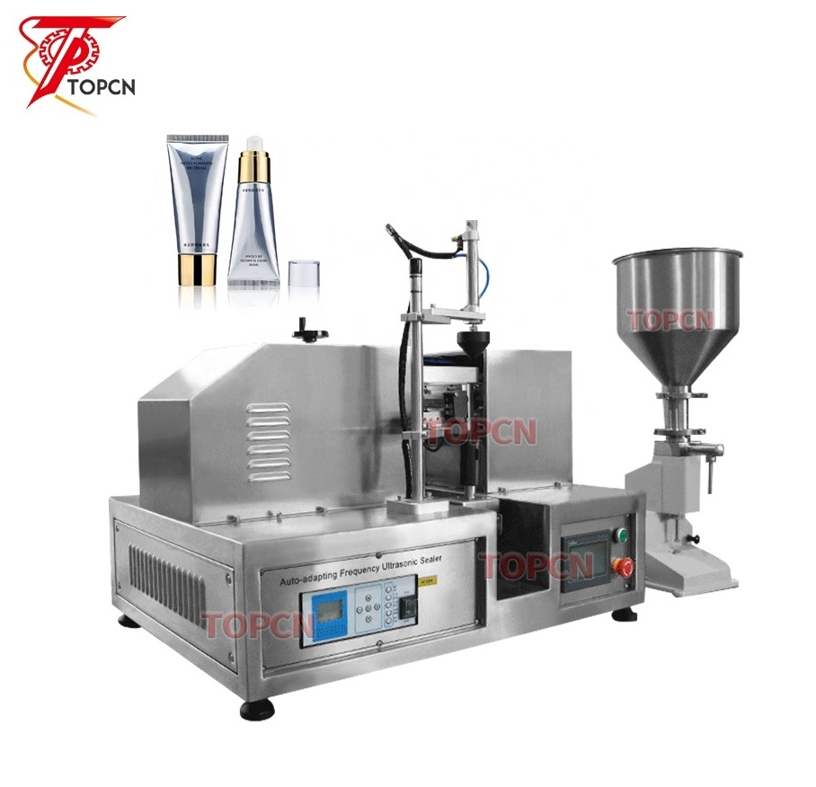 Desktop Small Manual Ointment Tube Filling and Sealing Machine Cosmetic Cream Shampoo Lotion Toothpaste Tube Filler Sealer